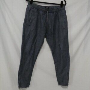 BREAKOUT - Cropped Fit | W 36 - L 28 | Stylish Elastic Waistband Pants | Zip Hem